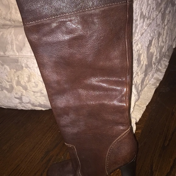 Brown leather Michael Kors boots - Picture 3 of 8